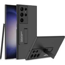 Shop A Way Spia Galaxy S24 Ultra ile Uyumlu Kılıf Siyah Carax Sert Kapak Orijinal ( Galaxy S24 Ultra ile Uyumlu