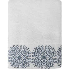 Shop A Way Sty Sabre Nakışlı Beyaz Havlu 50X90
