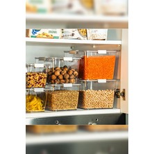 Shop A Way - Lavin 2 Litre Açık Gri Saklama Kabı