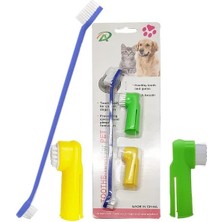 Shop A Way Silikon Kedi Köpek Diş Fırçası, Parmağa Takılan Evcil Hayvan Diş Temizleme Fırçası