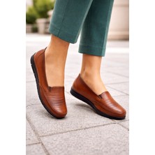 Emil Shoes Içi Hakiki Deri Kışlık Taban Tam Ortopedik Topuk Jelli Siyah Anne Ayakkabısı