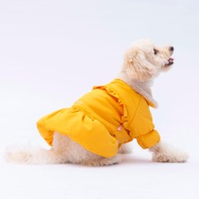 Shop A Way Pawstar Sarı Elizabeth Polarlı Su Geçirmez Küçük Irk Köpek Yağmurluğu (L)