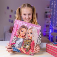 Top Model Topmodel Leoheart Spiral Boyama Kitabı 40 Sayfa Çıkartmalı Kız Çocuk Boyama Defteri