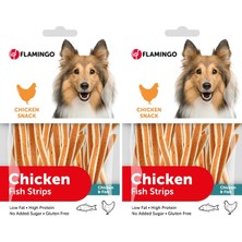 Shop A Way Flamingo Hapki Tavuk ve Balık Etli Glutensiz Çubuk Köpek Ödül Maması 85 gr 2li Paket