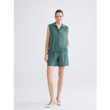 Lc Waikiki Yeni Sezon Beli Lastikli Dokulu Kadın Şort