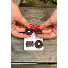 Bisküvi Dörtlü Silikon Mum Kalıbı