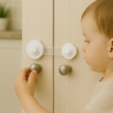Shop A Way Vios Store Dolap Çekmece Çocuk Kilidi 2’li Set - Bebek Güvenlik Ürünü, Kolay Montaj, Çok Amaçlı Kull