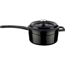 Shop A Way Lava Cookware Lv Y Sos 16 K2 Sos Tava, Integral Metal, Çap 16 Cm, Dökme Demir, Siyah