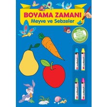 Parıltı Yayınları Boyama Zamanı: Meyve ve Sebzeler