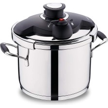 Shop A Way Flora 6 Lt Siyah Düdüklü Tencere