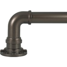 Shop A Way Decopolitan Endüstriyel Sarma Teleskopik Perde Çubuğu Seti, 91,44-183,88 Cm, Bronz