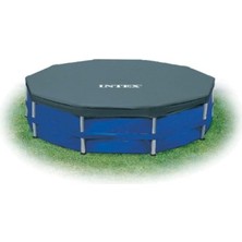 Shop A Way Intex Yuvarlak Metal Çerçeve Havuz Örtüsü, Mavi, 4,6 M