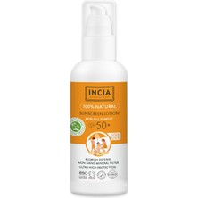 Shop A Way INCIA%100 Doğal ve Organik Tamanu Yağlı Güneş Losyonu Mineral Filtreli Tüm Aile Için 50 Spf 100 ml