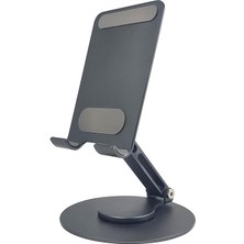 Shop A Way Fiigo Telefon Standı Katlanabilir Çok Fonksiyonlu Dönebilen Metal Gray
