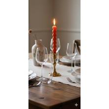  home turuncu top şamdan mumu