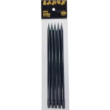 Shop A Way Siyah Lata Yuvarlak Silgili Kurşun Kalem Seti, 5 Adet