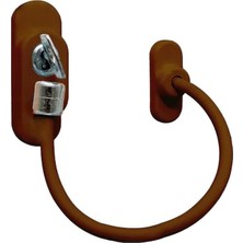 Shop A Way Winlock Beyaz Çelik Halatlı Kablolu Pvc Pencere Emniyet Çocuk Güvenlik Kilidi 1 Adet (Kahverengi)
