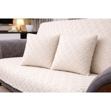 Özdağ Home Concept Şönil Koltuk Örtüsü 175X210 cm + 2’li Kırlent 43X43 cm | Yumuşak Dokulu | Şık Salon Dekoru