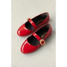 Milaya Shoes Neo Toka Detaylı Kadın Babet Ayakkabı