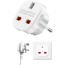 Shop A Way Hadron Ingiltere’den Ab’ye Seyahat Adaptörü – Uk G Tip 3 Pin’den Avrupa E/f Tipi 2 Pin Priz Dönüştür