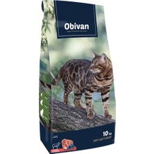 Shop A Way Obivan Premium Yetişkin Kedi Maması Kuzu Etli & Yaban Mersinli 10 kg - Hipoalerjenik, Bağışıklık Güç