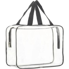 Shop A Way Bybaby Şeffaf Su Geçirmez Büyük Boy Makyaj Çantası, 1 Adet