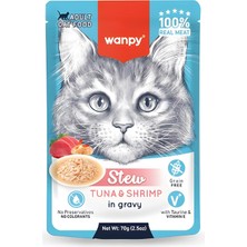 Shop A Way Wanpy Pouch Ton Balıklı ve Karidesli Yaş Kedi Maması 70GR