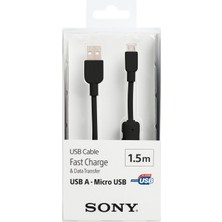 Shop A Way Sony CP-AB150B Mikro USB Şarj ve Data Kablosu, Siyah