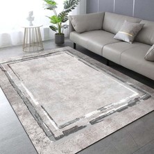 Shop A Way Latte Dizayn Lareny Desenli Pamuk Tabanlı Yıkanabilen Kaydırmaz Antibakteriyel Salon Halısı 60X190