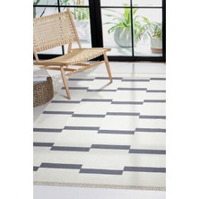 Shop A Way Karesse 130 Gri Kilim – Yıkanabilir, Modern, Çift Taraflı Halı | 7 Farklı Boyut | Salon, , Mutfak ve