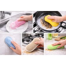 Pureza Mikrofiber Bulaşık Süngeri, Temizlik Süngeri – Çift Taraflı, Çok Amaçlı, 5’li Set