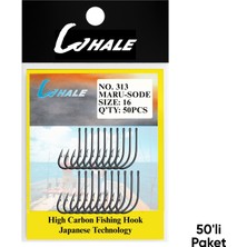 Olta Iğnesi - Whale - Maru Sode - Nikel - No: 16  (50'li Paket)