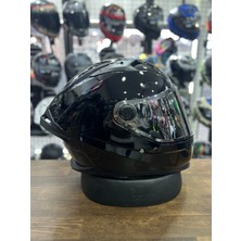 MT Helmets Kask Braker Sv Solid A1 Parlak Siyah (Şeffaf Vizörlü)