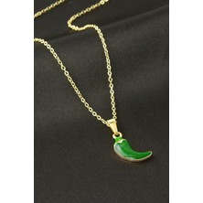 Linarx Biber Uçlu Mineli Kolye