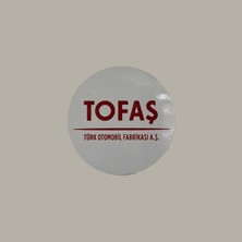 CRF Reklam Promosyon Matbaa Alüminyum Tofaş Metal Arma Etiket 5 cm Arkası Yapışkanlı 1 Adet