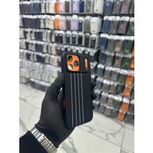 Bilişim Akademi iPhone  17 Pro Max Uyumlu Dokulu Lüks Premium Deri Kılıf Edition Class Power Kit V8 Gt - Beyaz