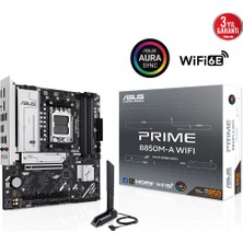 SHC4200 Prime B850M-A Wifi, 4xddr5, 3xm.2, 2xdp, Hdmi, Type-C, Wi-Fi 6, Bluetooth 5.3, Am5 Soket Anaka