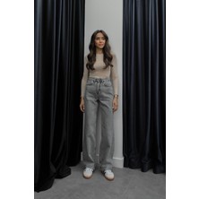 Havoş Gri Kuzmina Straight Jean