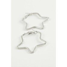 Linarx Yıldız Halka Küpe 4 cm