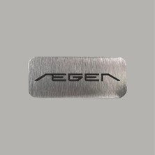 CRF Reklam Promosyon Matbaa Fiat Egea Logo Metal Etiket 3x7 cm Arkası Yapışkanlı
