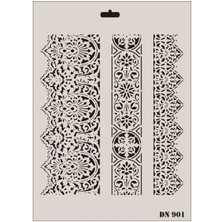 SHC4200 Rich Dantel Seri DN901 Stencil 35X25 cm