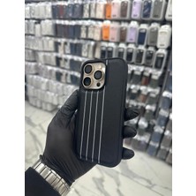 Bilişim Akademi iPhone  14 Pro Uyumlu Dokulu Lüks Premium Deri Kılıf Edition Class Power Kit V8 Gt - Beyaz