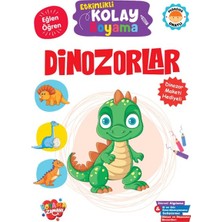 Boyama Zamanı Etkinlikli Kolay Boyama – Dinozorlar