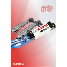 Arte Mercedes A140 (W168) | 1997-2004 Uyumlu Ön Silecek Takımı | Bosch Aerotwin Serisi | 2'li Set