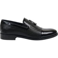 Enfield&Co Erkek Günlük Ayakkabı 1021 Siyah Rugan