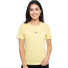 Am Baskı Enfield&co Kadın T-Shirt I Sarı