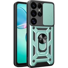 Magicool Samsung Galaxy S26 Ultra Pars Lens Yüzüklü Silikon - Yeşil