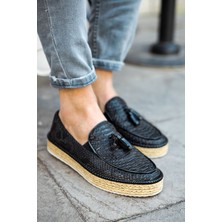 SHC4200 CH119 Cbt Tassels Erkek Ayakkabı Sıyah