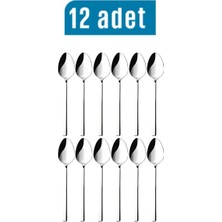Zuzu Made Paslanmaz Çelik Lüks Çay Kaşığı 12 Adet Çubuk Model