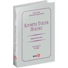 Beta Basım Yayım Kıymetli Evrak Hukuku Ders Notları